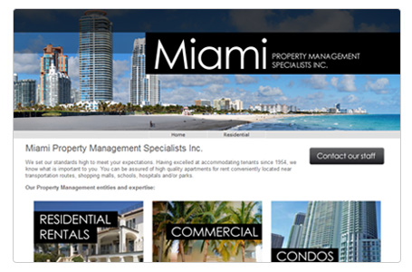 Sample website for property management company